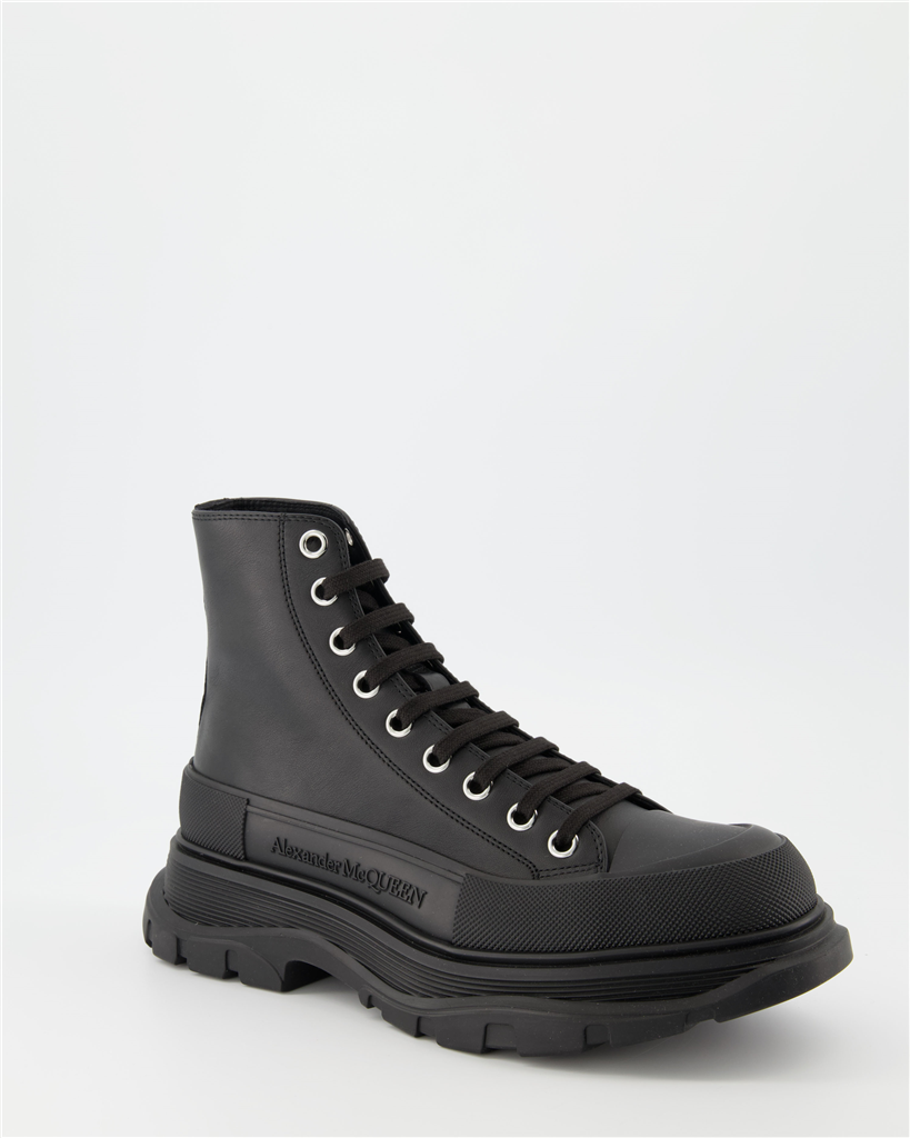 Bottes et bottines Bottines Tread Slick Alexander McQueen Noir Homme