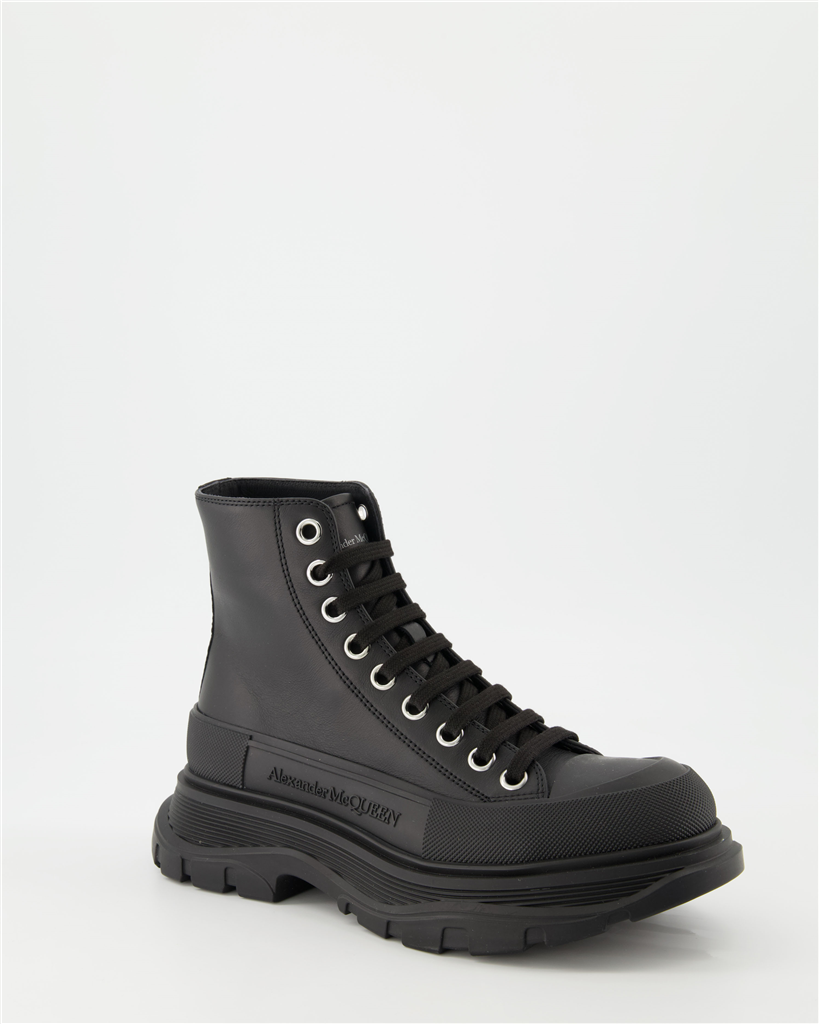 Baskets Bottines Tread Slick Alexander McQueen Noir Homme