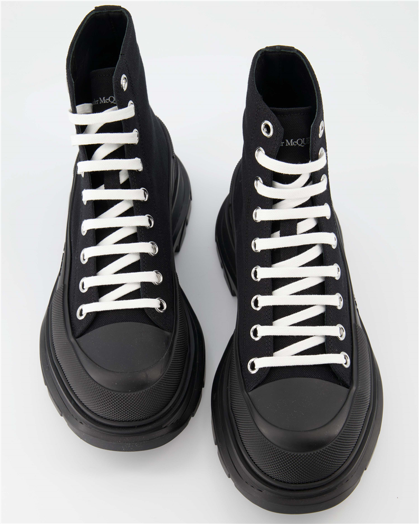 Bottes et bottines Bottines Tread Slick Alexander McQueen Noir Homme