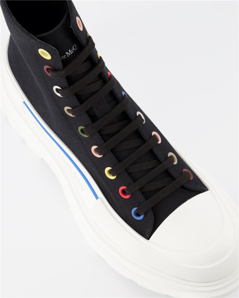 Bottes et bottines Bottines Tread Slick Alexander McQueen Noir Homme