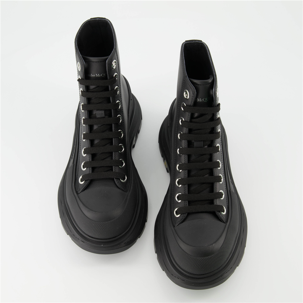 Baskets Bottines Tread Slick Alexander McQueen Noir Homme