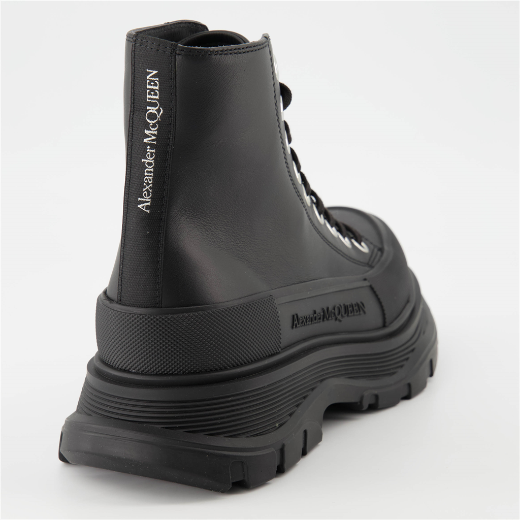 Baskets Bottines Tread Slick Alexander McQueen Noir Homme