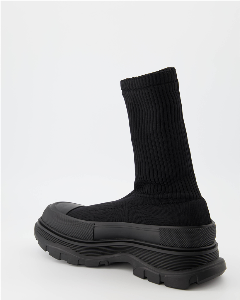Bottes et bottines Bottines Tread Slick Alexander McQueen Noir Homme