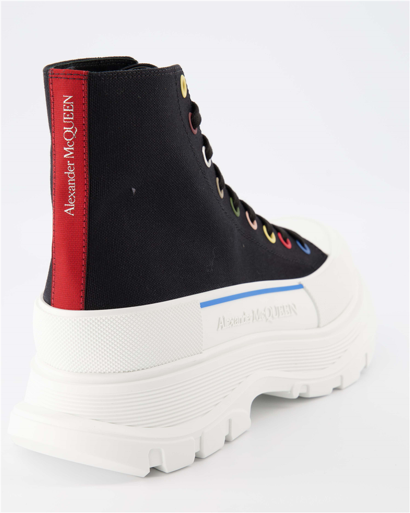 Bottes et bottines Bottines Tread Slick Alexander McQueen Noir Homme