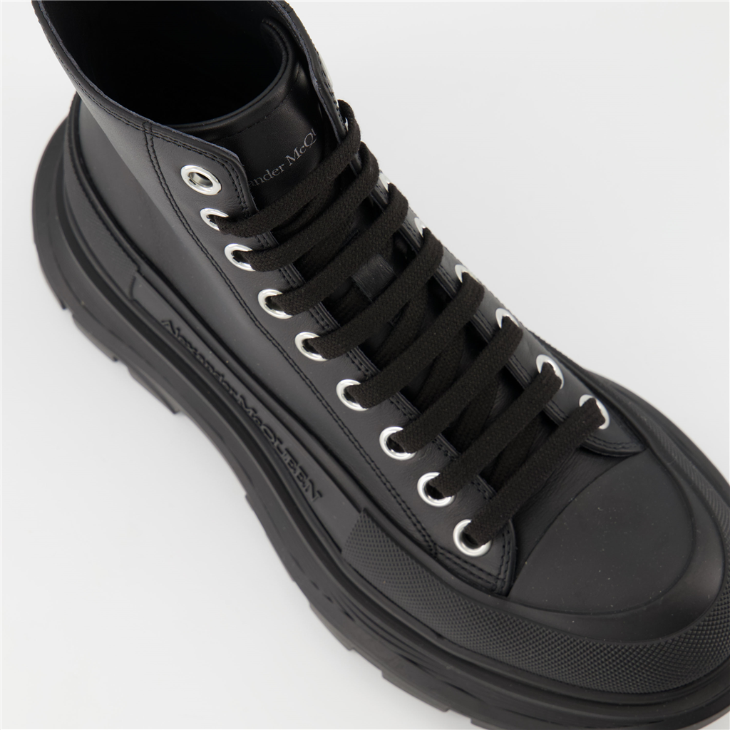 Baskets Bottines Tread Slick Alexander McQueen Noir Homme