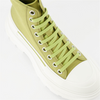 Bottines Bottines Tread Slick Alexander McQueen Vert Femme