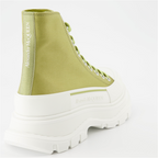 Bottines Bottines Tread Slick Alexander McQueen Vert Femme