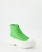 Bottines Bottines Tread Slick Alexander McQueen Vert Femme