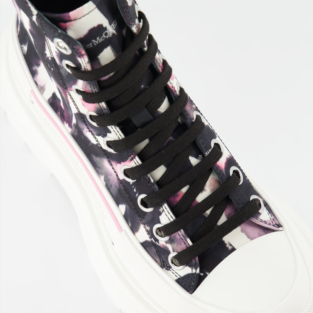 Bottines Bottines Tread Slick Alexander McQueen Noir Femme