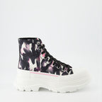 Bottines Bottines Tread Slick Alexander McQueen Noir Femme