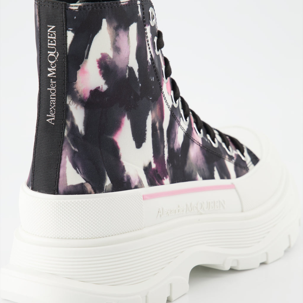 Bottines Bottines Tread Slick Alexander McQueen Noir Femme