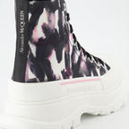 Bottines Bottines Tread Slick Alexander McQueen Noir Femme