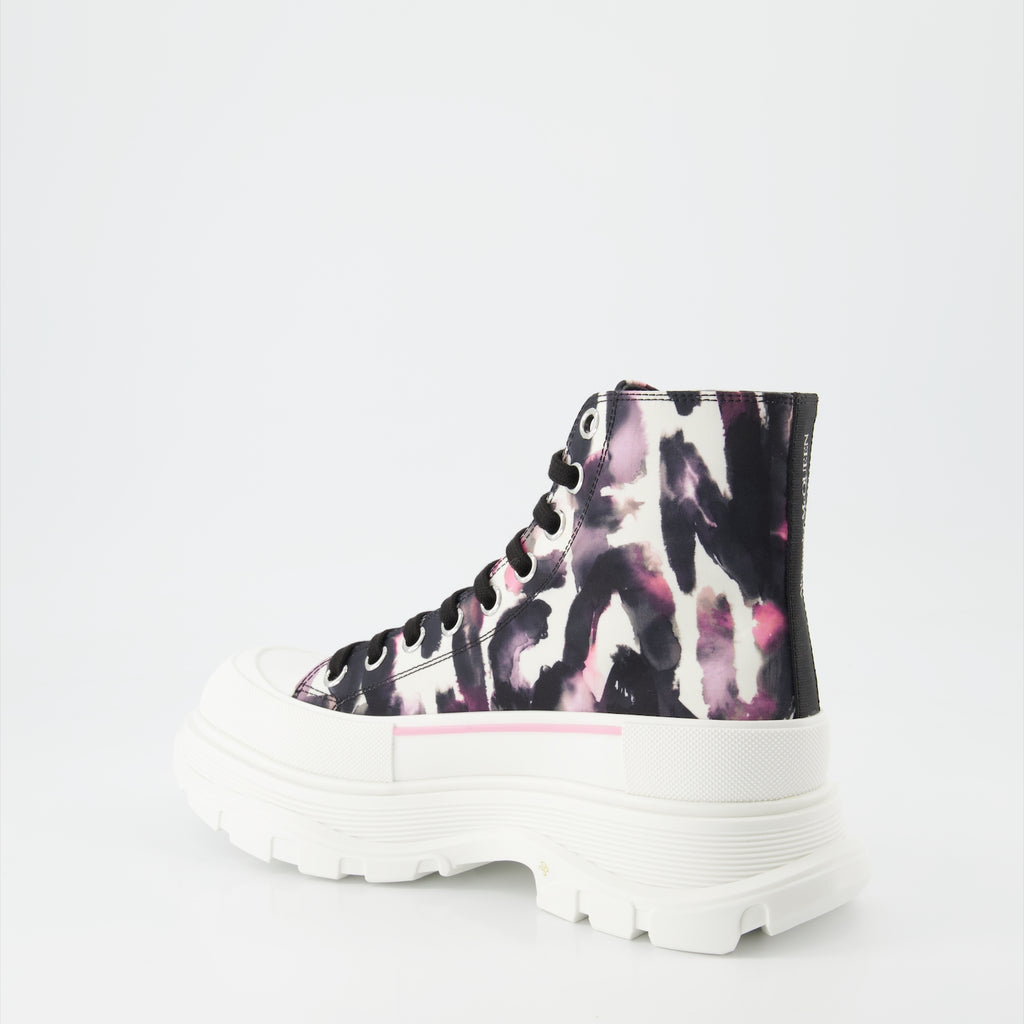 Bottines Bottines Tread Slick Alexander McQueen Noir Femme