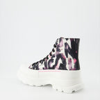 Bottines Bottines Tread Slick Alexander McQueen Noir Femme