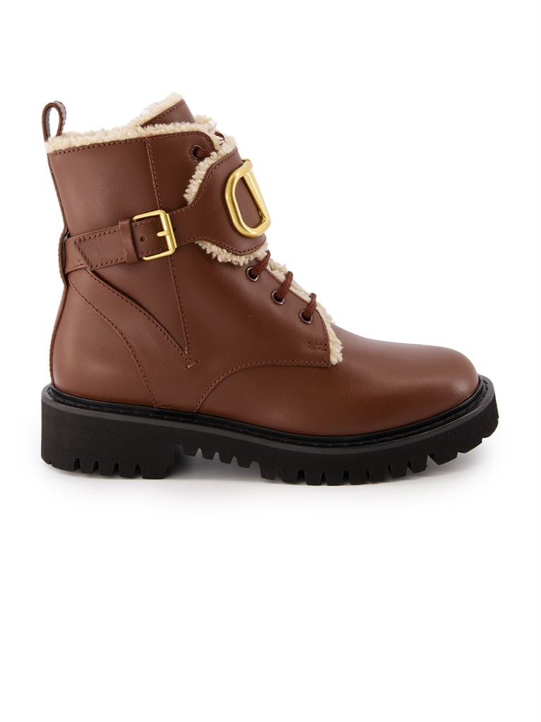 Bottines Bottines VLogo Valentino Garavani Marron Femme