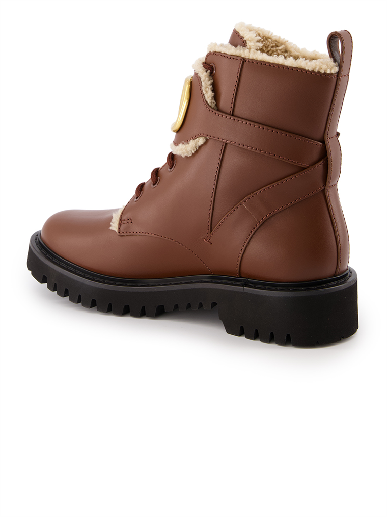 Bottines Bottines VLogo Valentino Garavani Marron Femme