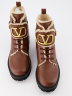 Bottines Bottines VLogo Valentino Garavani Marron Femme