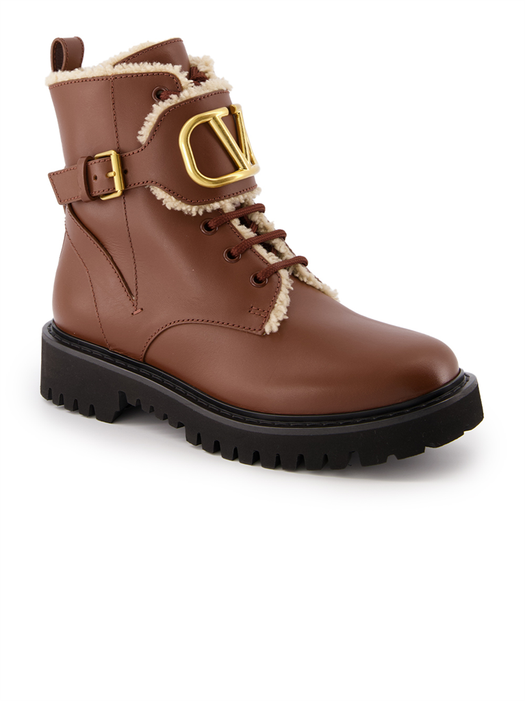 Bottines Bottines VLogo Valentino Garavani Marron Femme