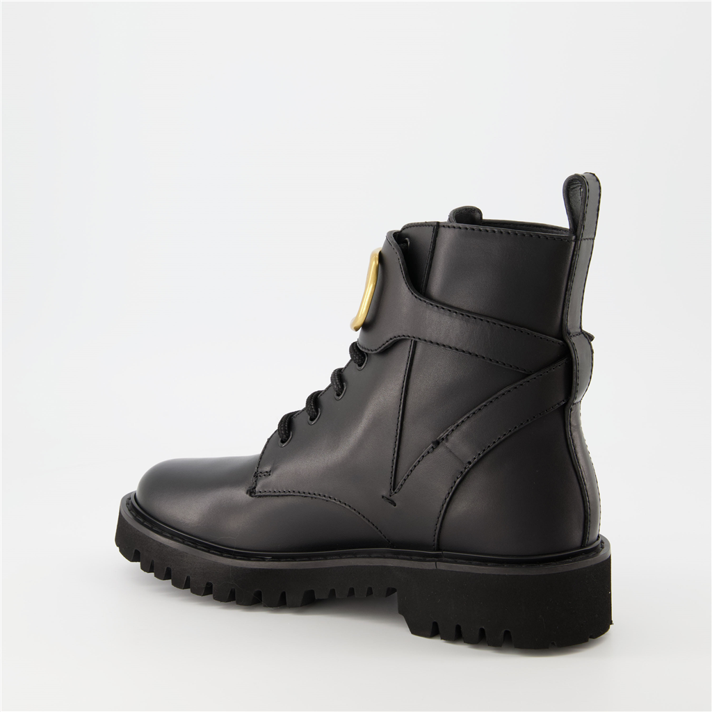 Bottines Bottines VLogo Valentino Garavani Noir Femme