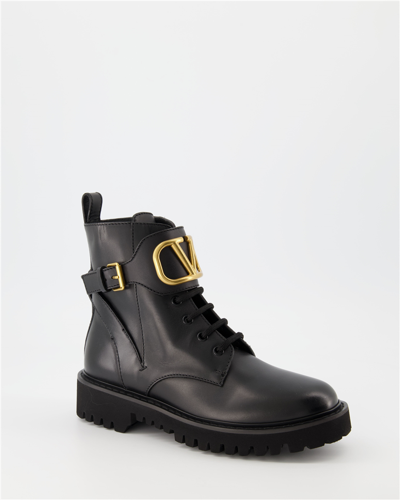 Bottines Bottines VLogo Valentino Garavani Noir Femme