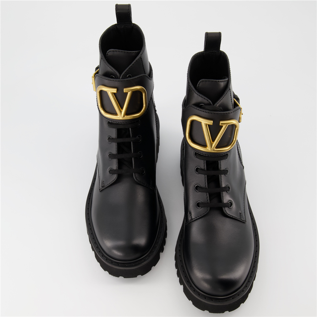 Bottines Bottines VLogo Valentino Garavani Noir Femme