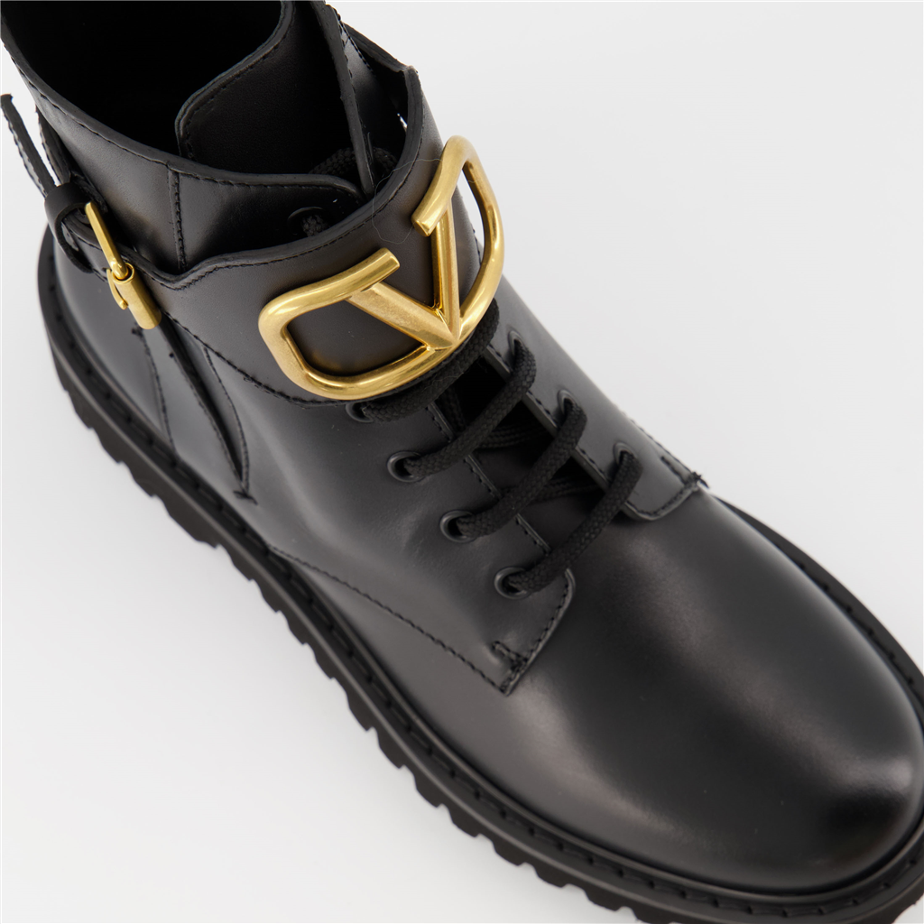 Bottines Bottines VLogo Valentino Garavani Noir Femme