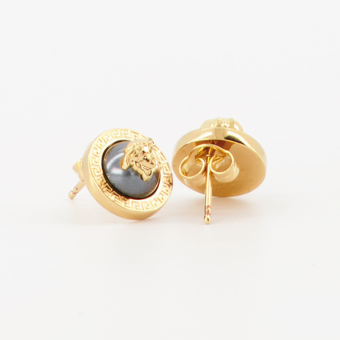 Bijoux Boucles d'oreilles Medusa Versace Doré Femme