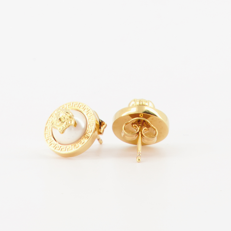 Bijoux Boucles d'oreilles Medusa Versace Doré Femme