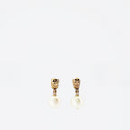 Bijoux Boucles d'oreilles Skull Alexander McQueen Doré Femme