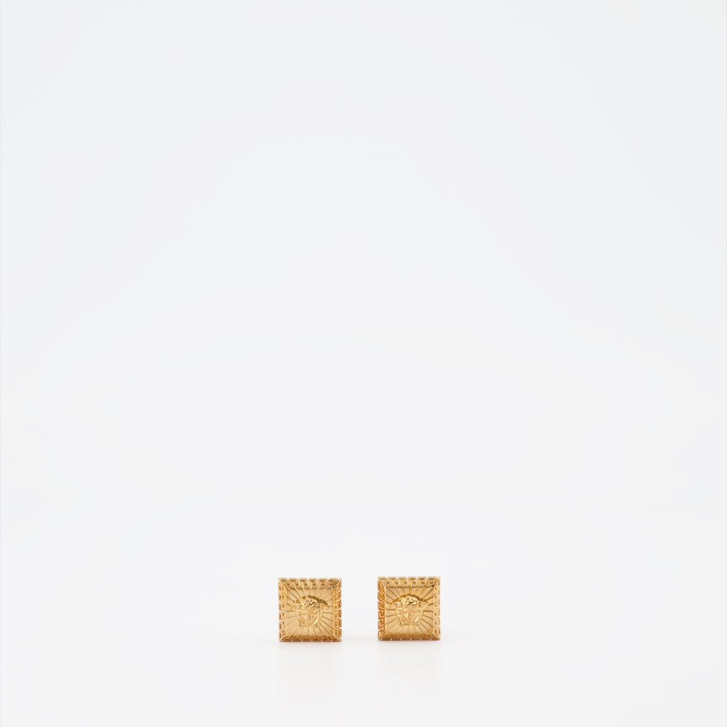 Bijoux Boutons de manchettes Medusa Versace Doré Homme