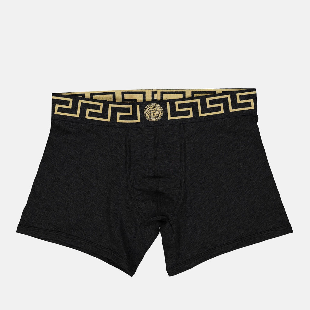 Sous-vêtements et homewear Boxer à bordures Greca Versace Noir Homme