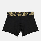 Sous-vêtements et homewear Boxer à bordures Greca Versace Noir Homme