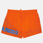 Beachwear Boxer de bain maxi logo Dsquared2 Orange Homme