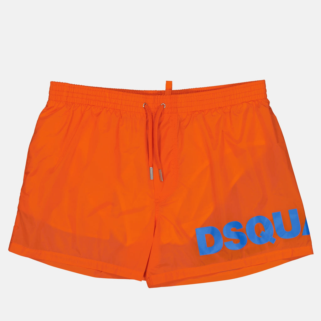 Beachwear Boxer de bain maxi logo Dsquared2 Orange Homme