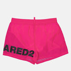 Beachwear Boxer de bain maxi logo Dsquared2 Rose Homme