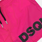Beachwear Boxer de bain maxi logo Dsquared2 Rose Homme