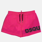 Beachwear Boxer de bain maxi logo Dsquared2 Rose Homme