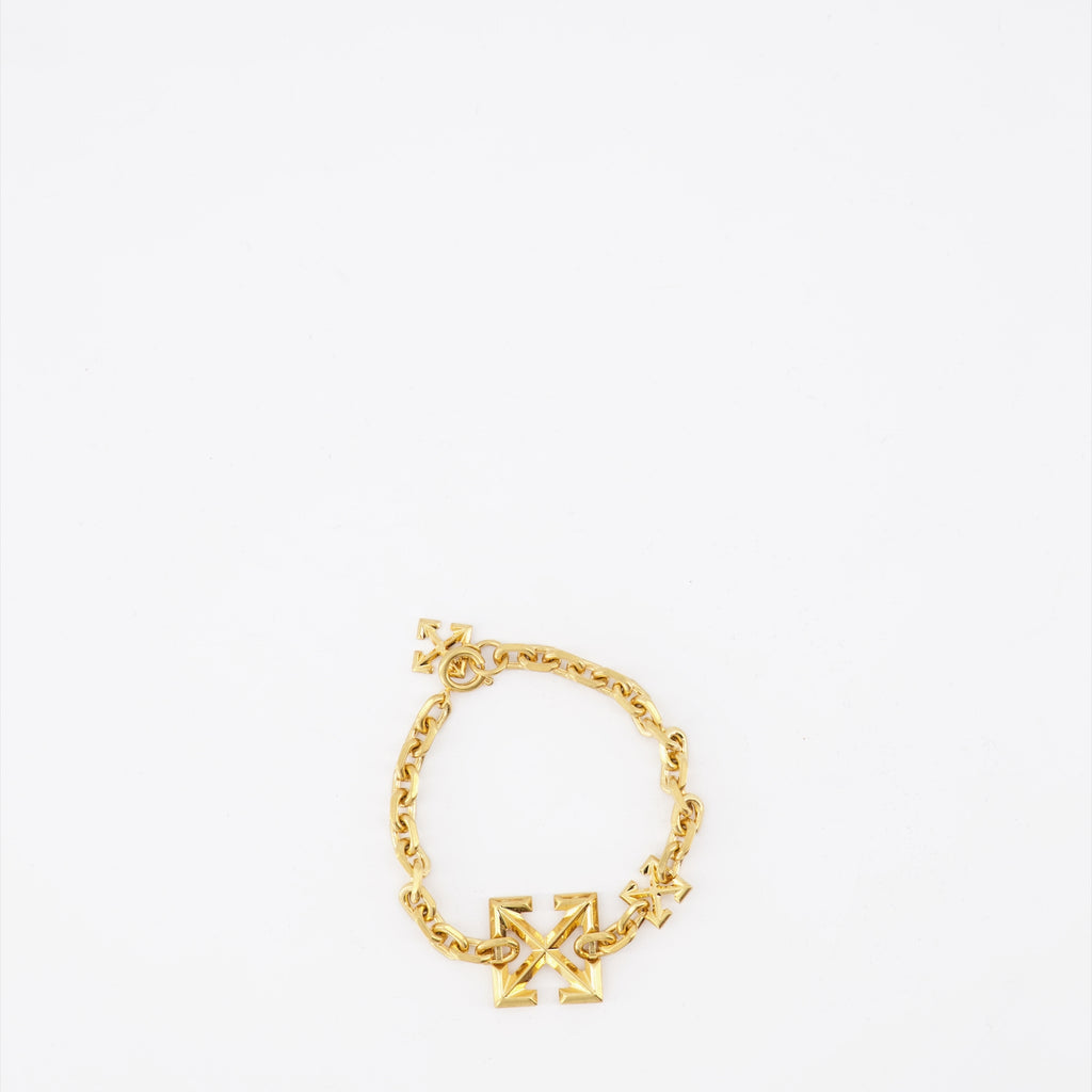 Bijoux Bracelet Arrow Off-White Doré Femme