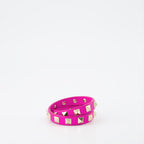 Bijoux Bracelet double Rockstud Valentino Garavani Rose Femme