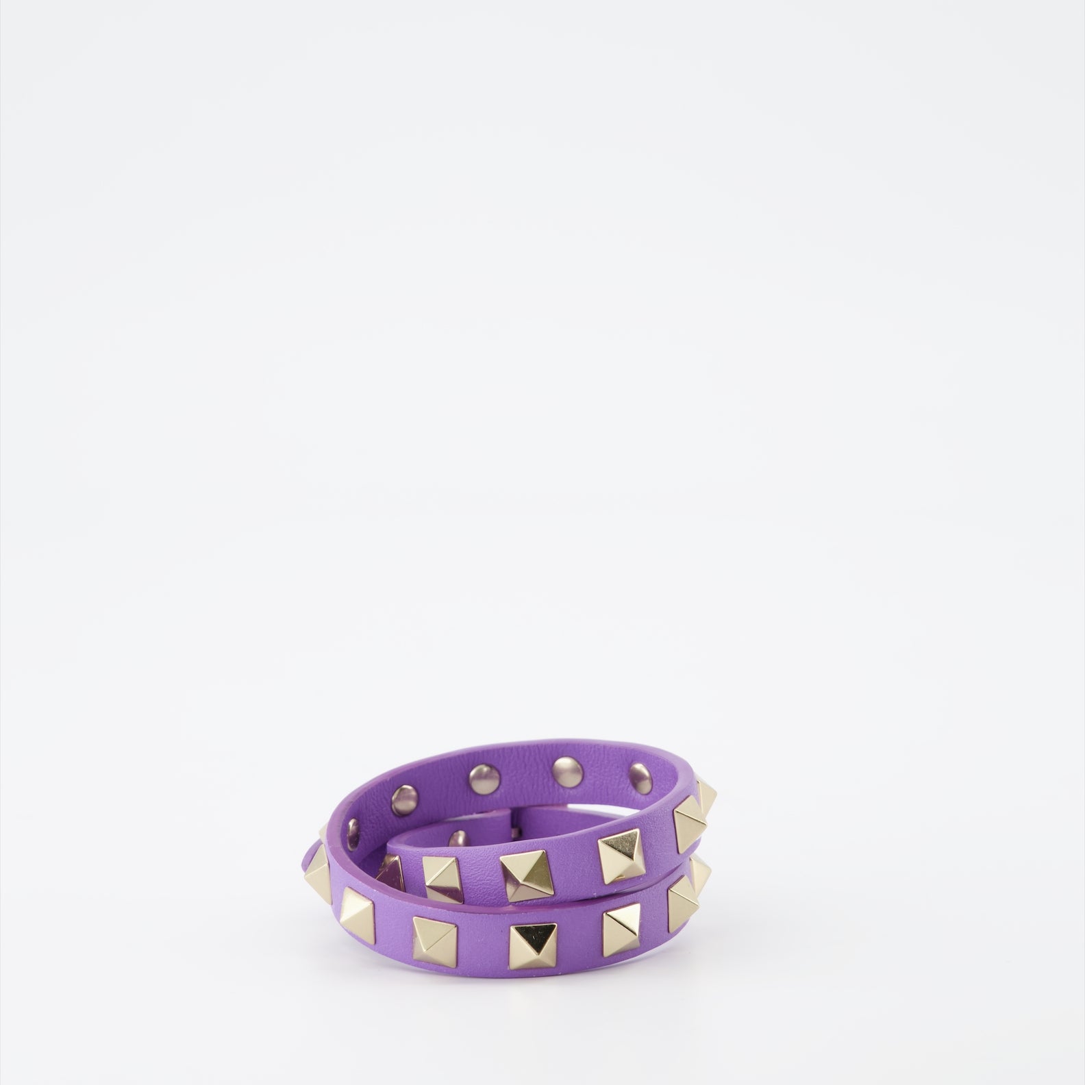 Bijoux Bracelet double Rockstud Valentino Garavani Violet Femme
