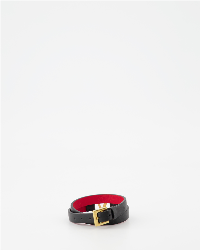 Bijoux Bracelet double VLogo Valentino Garavani Noir Femme