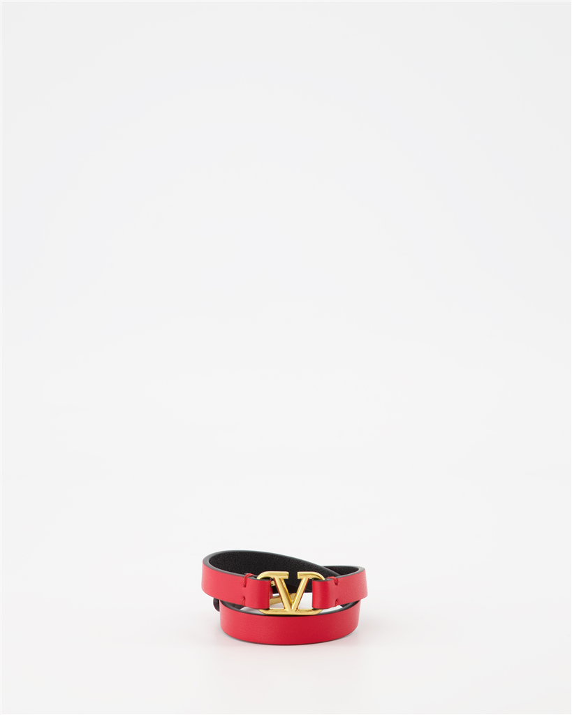 Bijoux Bracelet double VLogo Valentino Garavani Rouge Femme