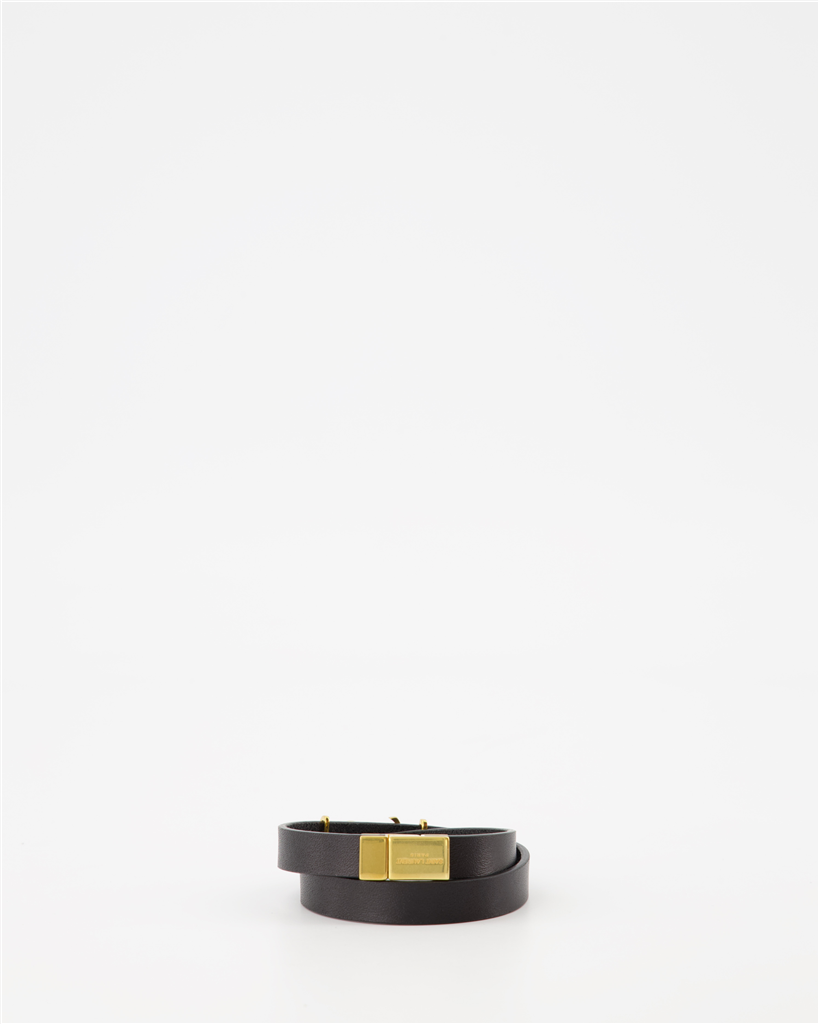 Bijoux Bracelet double YSL Opyum Saint Laurent Noir Homme