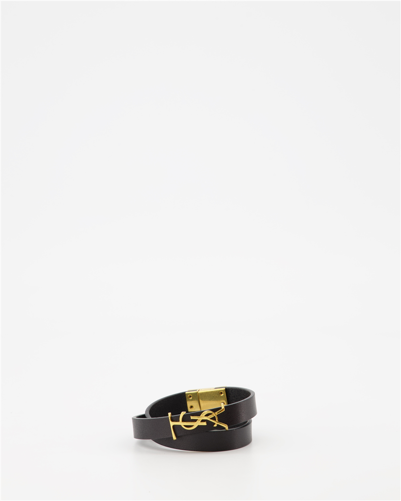 Bijoux Bracelet double YSL Opyum Saint Laurent Noir Homme