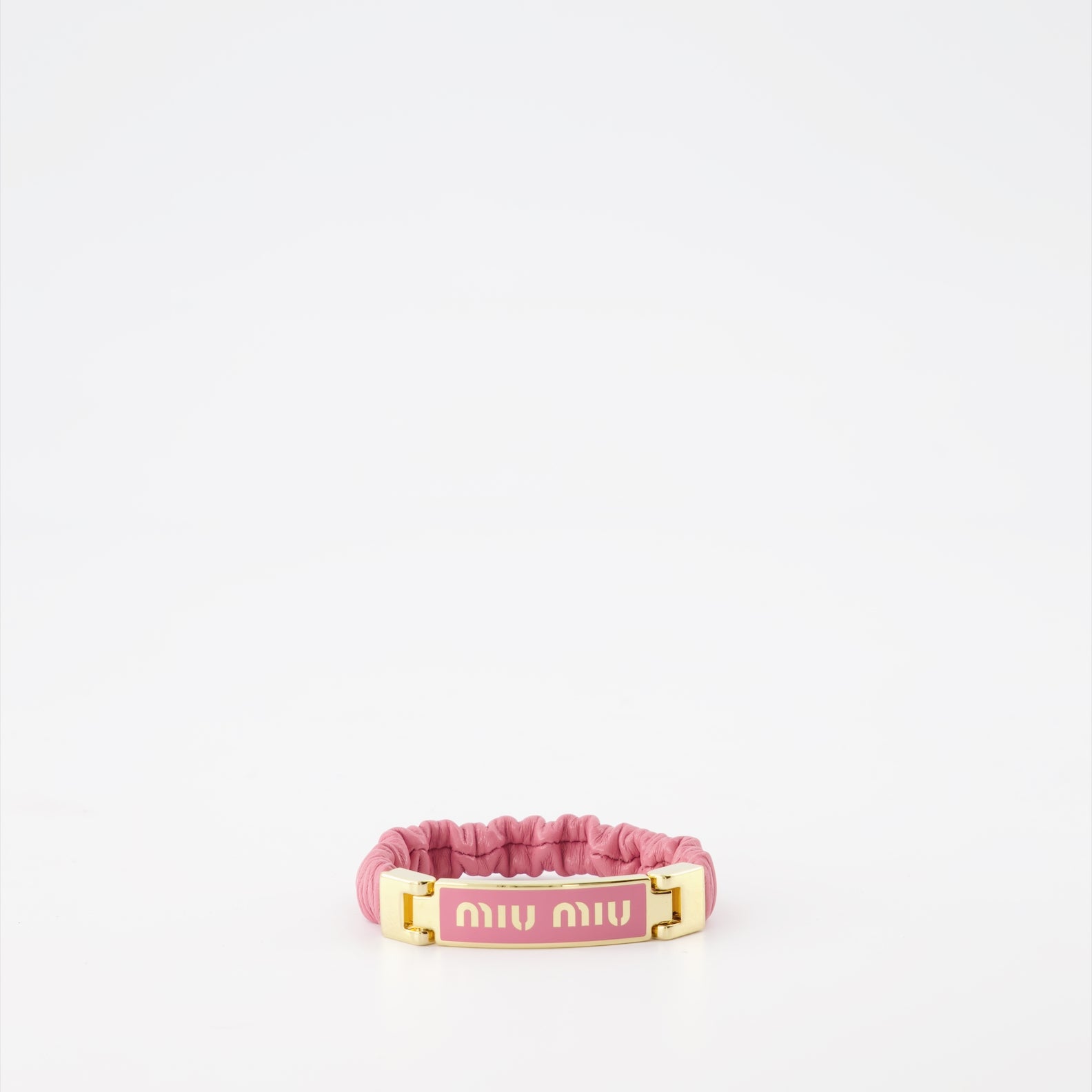 Bijoux Bracelet en cuir nappa Miu Miu Rose Femme