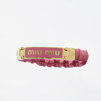 Bijoux Bracelet en cuir nappa Miu Miu Rose Femme