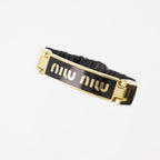 Bijoux Bracelet en cuir Miu Miu Noir Femme