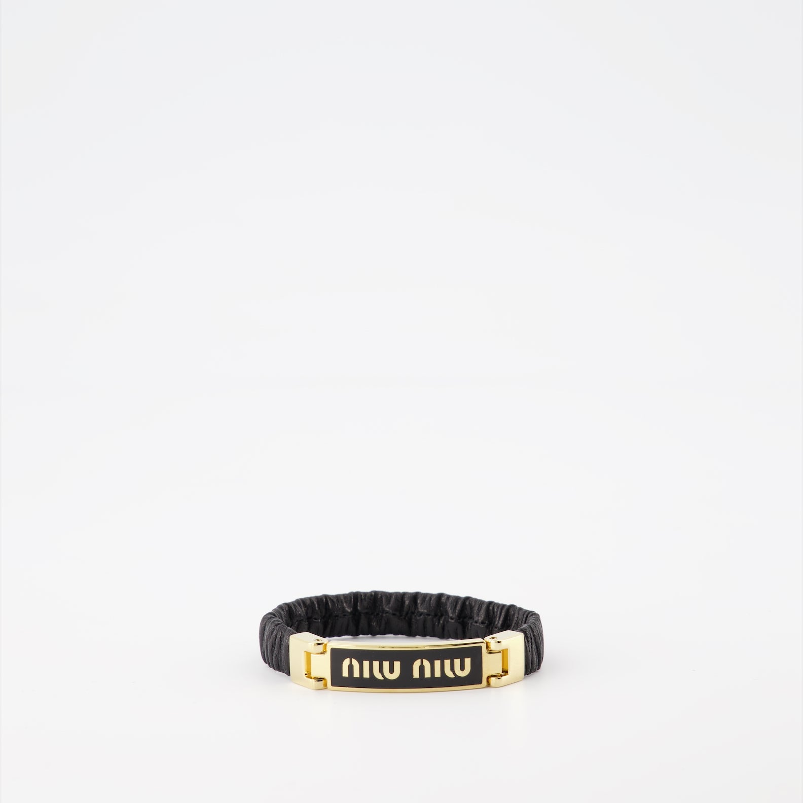 Bijoux Bracelet en cuir Miu Miu Noir Femme