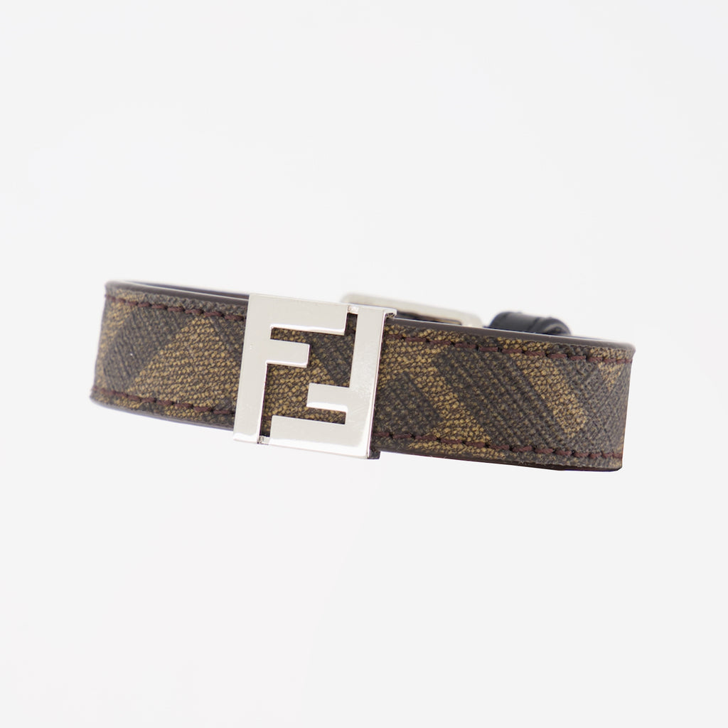 Bijoux Bracelet FF Fendi Marron Homme