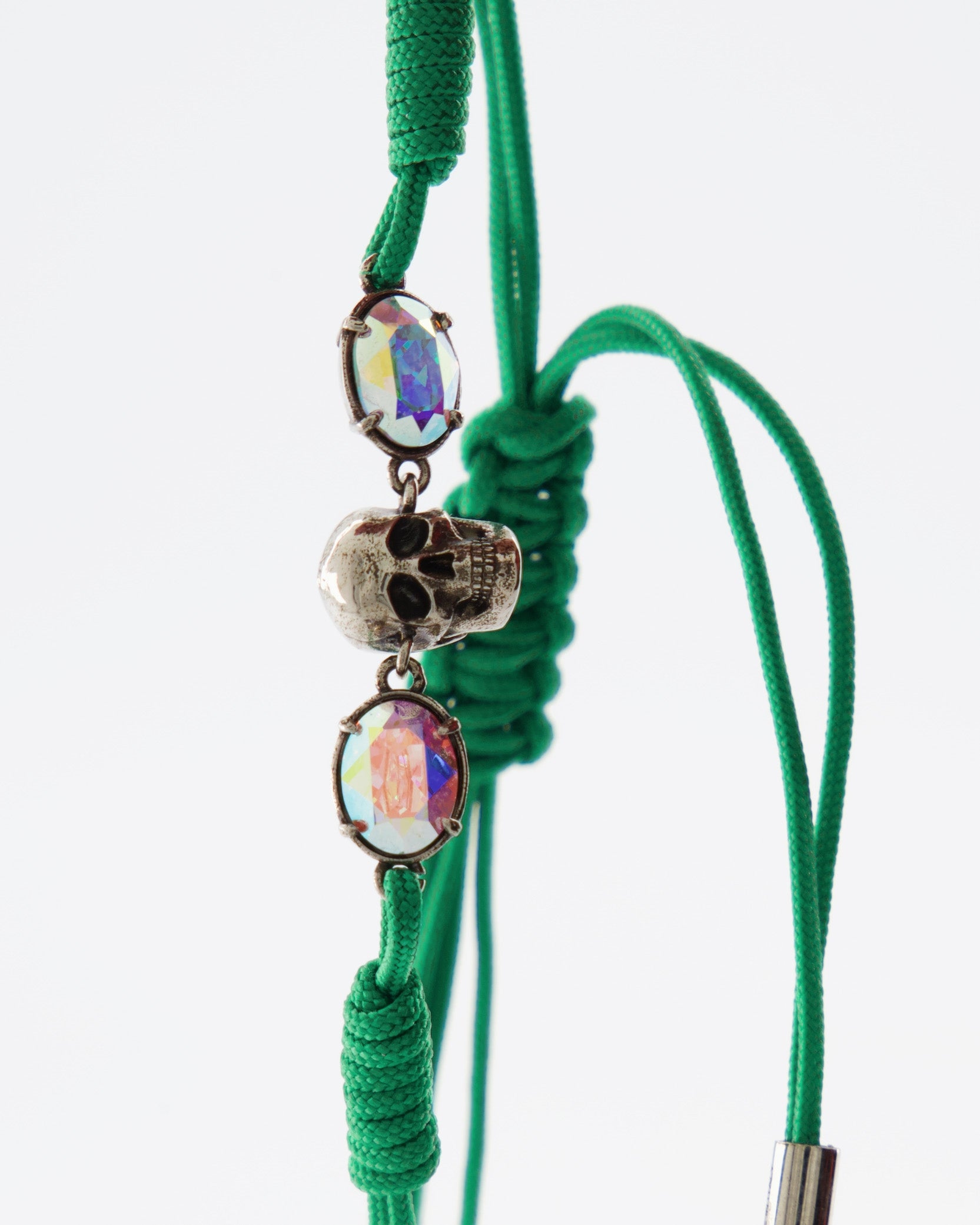 Bijoux Bracelet Skull Alexander McQueen Vert Femme